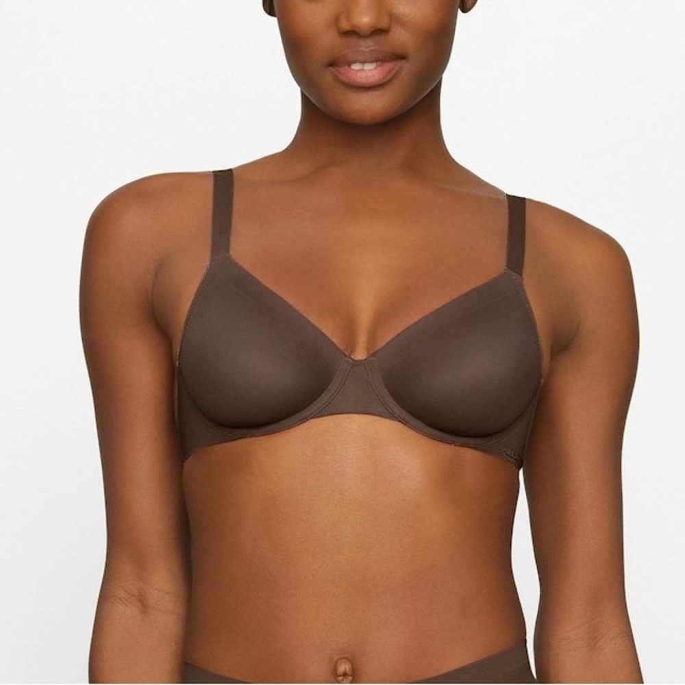 No Show Unlined Demi Bra | Espresso ☕️